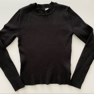 H&M ribbed long sleeves top